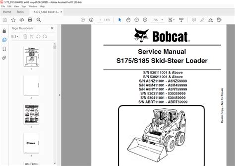 s185 skid steer manual